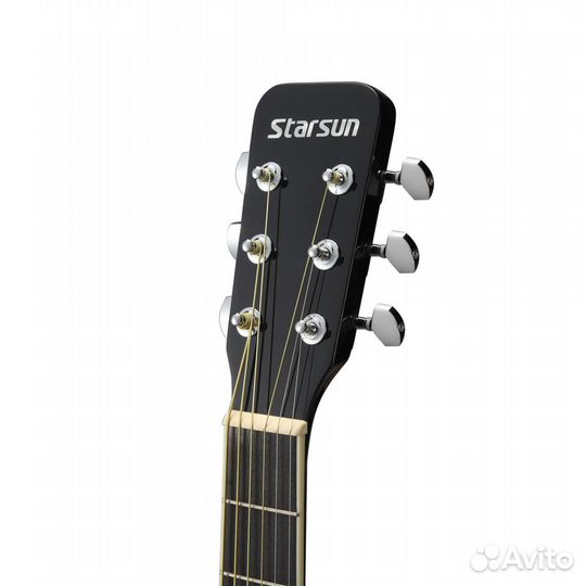 Акустическая гитара starsun DG120C-P Black + Аксес