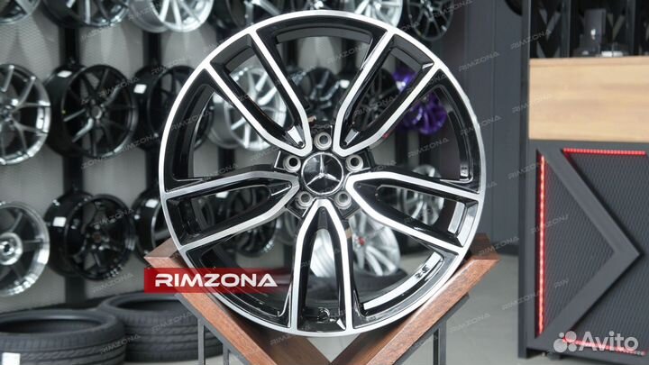 Литые диски R22 на Mercedes GLE-Class. Эфф1