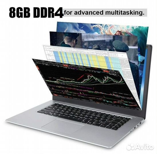 Новый Ноутбук (до 8GB+1TB/Intel i3-7020U/IPS 14