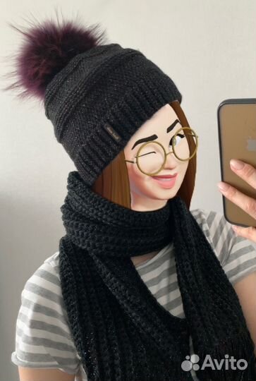 Шапка+шарф ручная работа