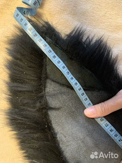 Воротник из меха тонированной чернобурки