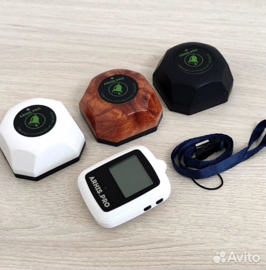 Кнопка вызова персонала и часы пейджер Поясной