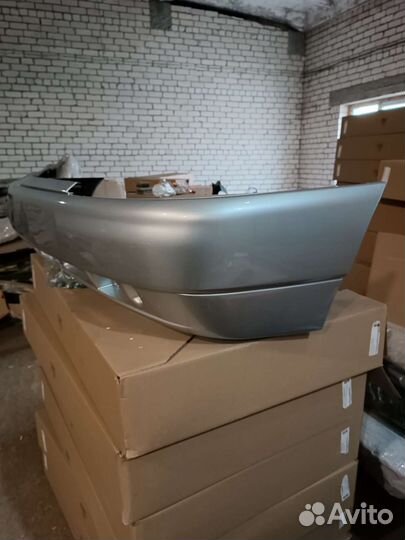 Бампер ваз 2110 передний серебристый снежка