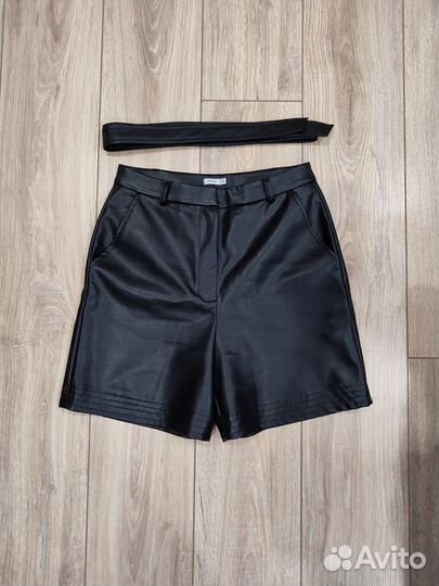Шорты женские кожаные