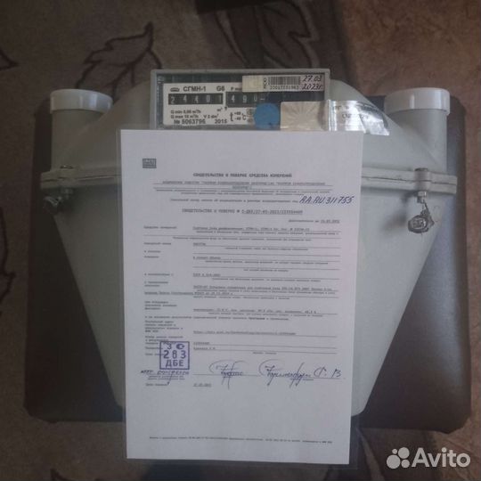 Газовый счетчик сгмн 1 g6