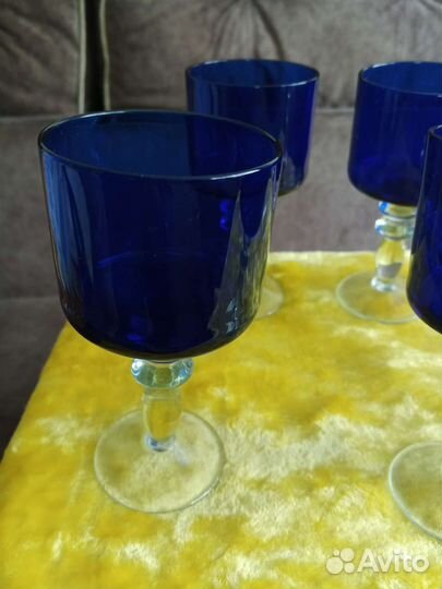 Бокалы цветное стекло СССР