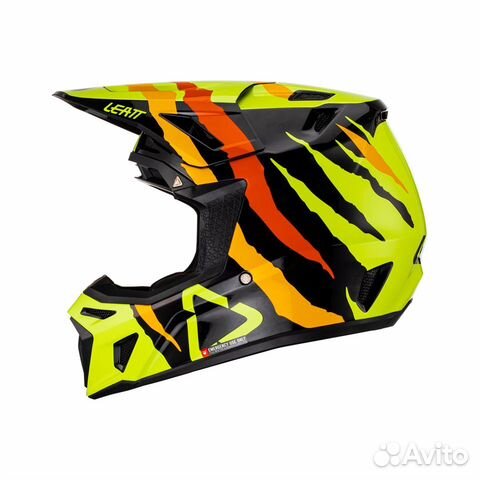 Мотошлем Leatt Moto 8.5 Helmet Kit Citrus Tiger