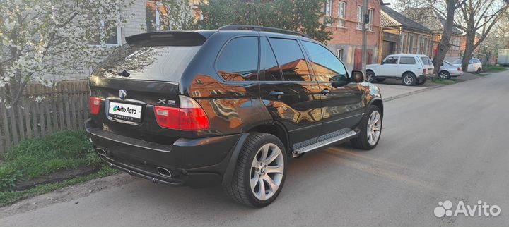 BMW X5 4.8 AT, 2003, битый, 230 000 км