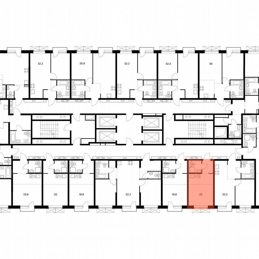 Квартира-студия, 20 м², 3/24 эт.