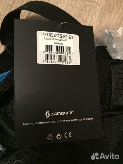 Сумка Scott Laptop Messenger black