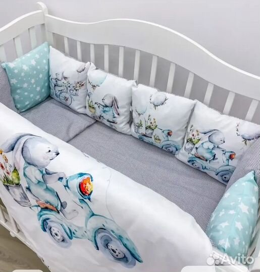 Бортики в кроватку