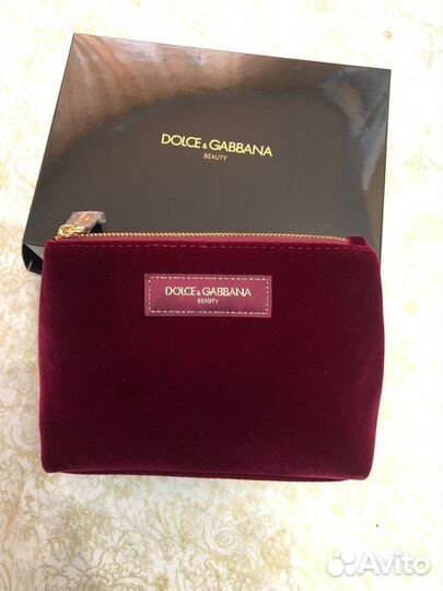 Косметички бордовая Dolce&Gabbana