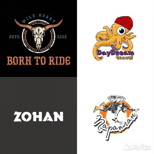 Разработка логотипа. Нейминг. Визитки