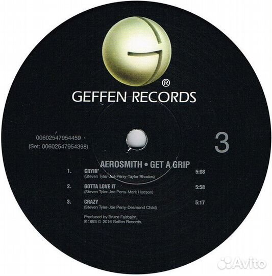 Виниловая пластинка Aerosmith, Get A Grip