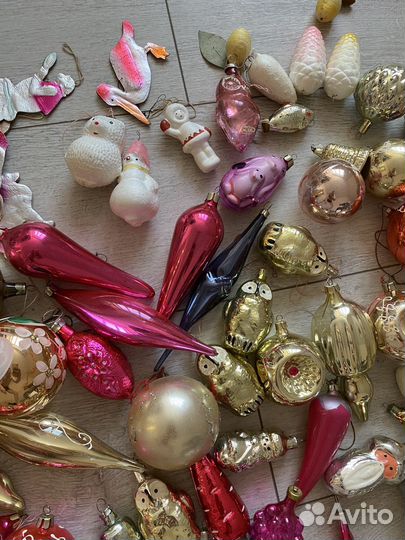Елочные игрушки стекло