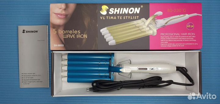 Плойка 5 волн Shinon Для создания шикарных локонов