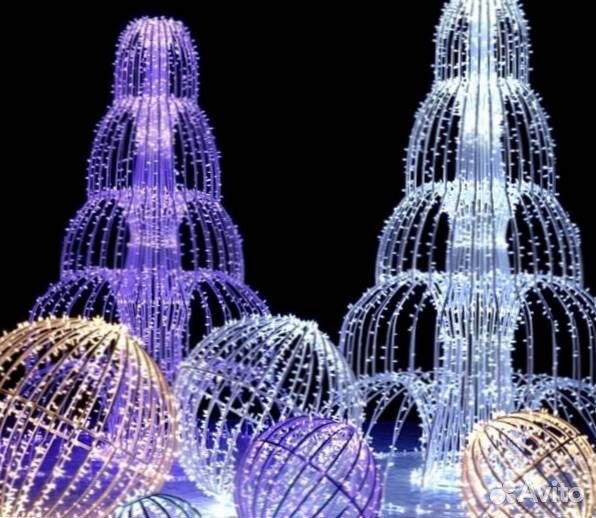 Украшение домов гирляндами