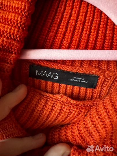 Рыжий оранжевый Свитер zara maag размера s