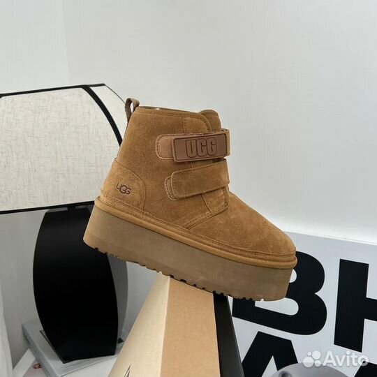 UGG угги Neumel Platform Beige (Арт.4539)