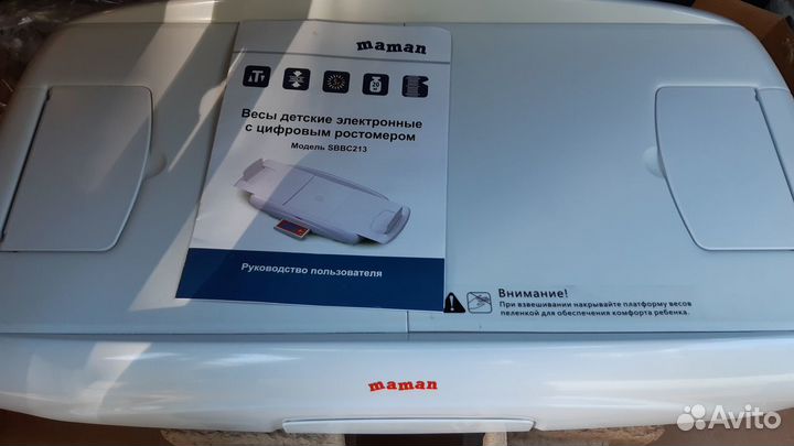 Электронные весы maman с цифровым ростометром