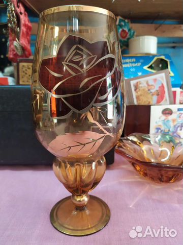 Ваза Бокал Богемия