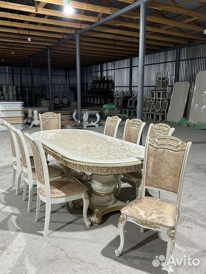 Комплект стол 8 стульев