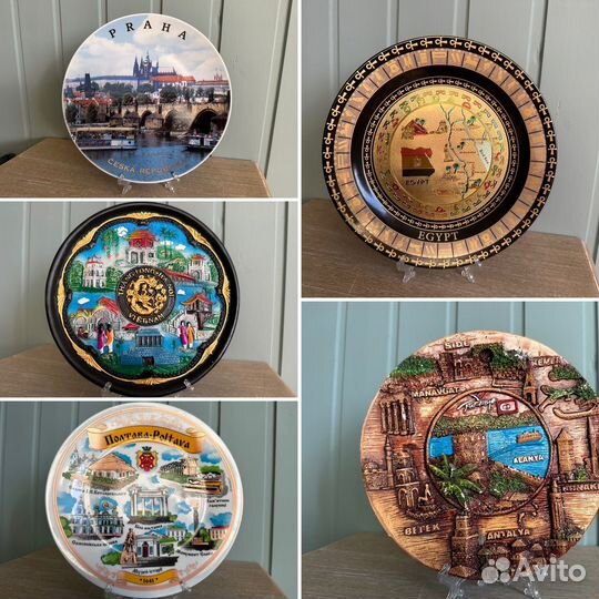 Декоративная настенная тарелка страны мира