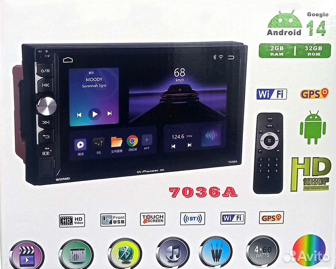 2DIN Pioneer OK 7036A