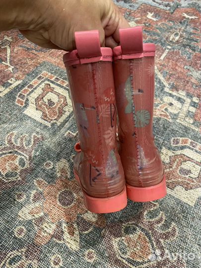 Резиновые сапоги для девочки 28