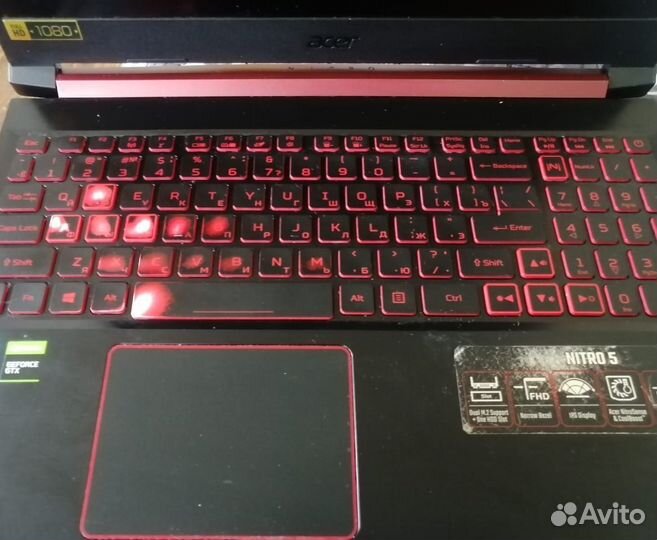 Игровой ноутбук acer nitro 5 i7 9750 gtx 1650