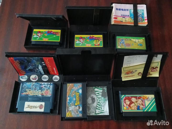 Картриджи Famicom (Dendy). BOX