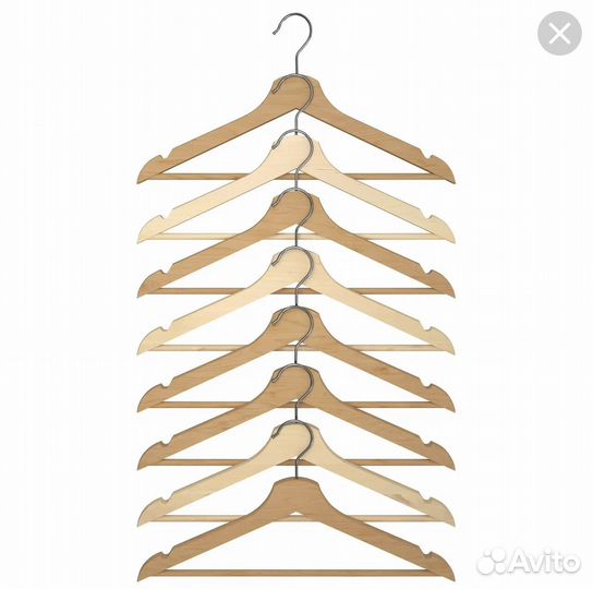 Вешалки плечики IKEA деревянные