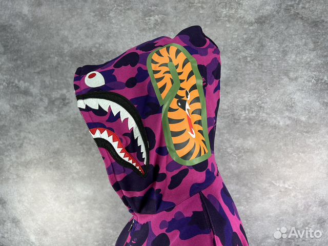 Зип худи bape shark