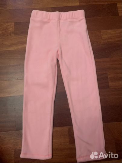 Флисовые штаны для девочки новые