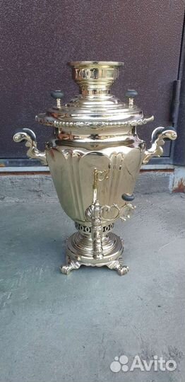Царский самовар на дровах на 4л