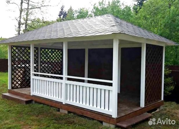 Беседка для дачи деревянная