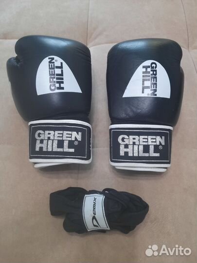 Боксерские перчатки 14 oz кожа