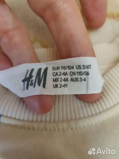 Свитшот детский h&m 104