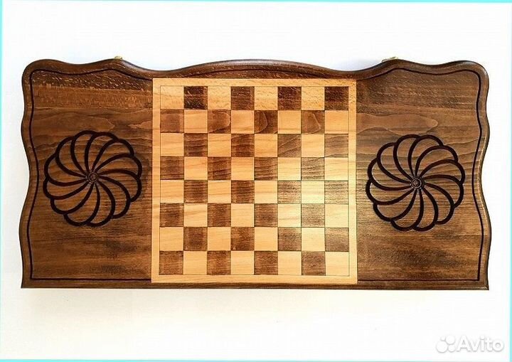 Нарды и шашки резные Звезда Востока 60 х 60 см бук Армения 62586