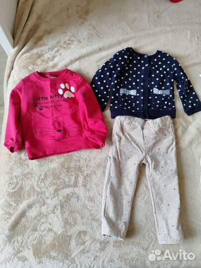 Детская одежда для девочек 86 92 пакетом