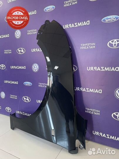 Крыло левое Chevrolet Cruze (09-13) черный GAR