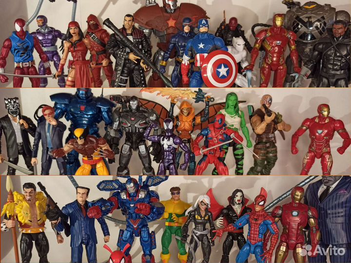 Hasbro marvel legends kraven, punisher, ock, cat