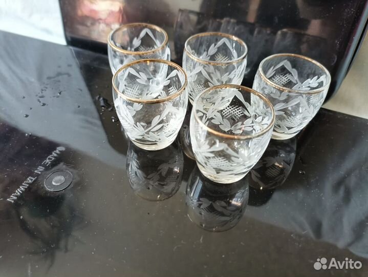 Хрустальная посуда СССР (бокалы, графины и др)