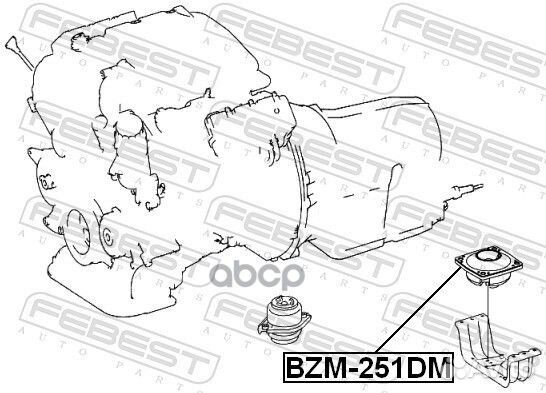 Подушка кпп mercedes benz GL-class 164 2006-2012