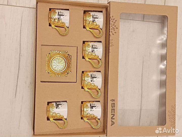 Кофейный сервиз с разносом. Турция