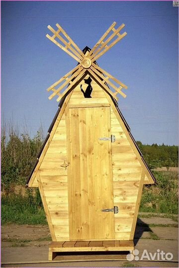 Дачный туалет с лебедем IQG