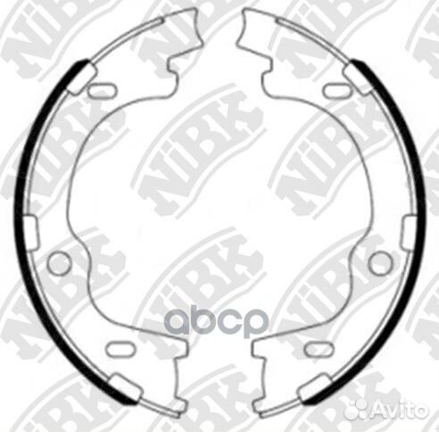 Колодки тормозные барабанные зад FN11006 NiBK