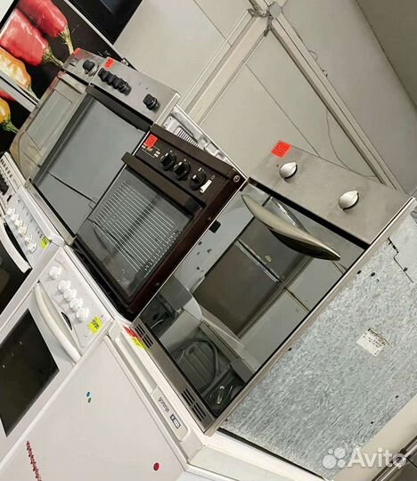 Духовые шкафы б/у металлики, чёрные, бежевые