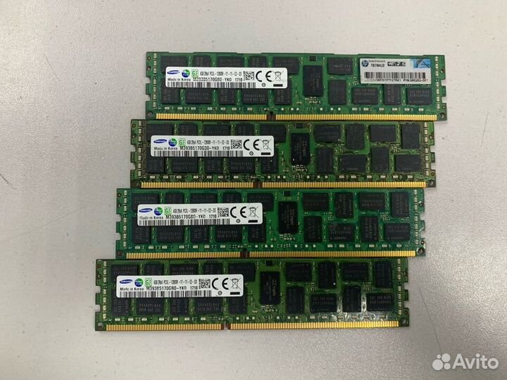 Комплект памяти Samsung DDR3L 16Gb(4x4gb) ECC REG