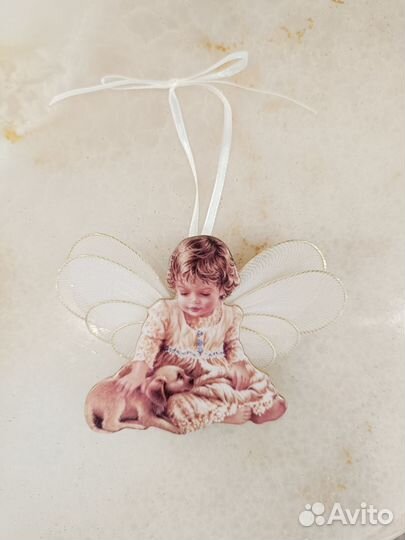 Елочная игрушка Рождественские ангелы